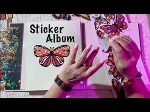 ASMR Sticker Album (No talking) Stickers of springtime! Spring fever!