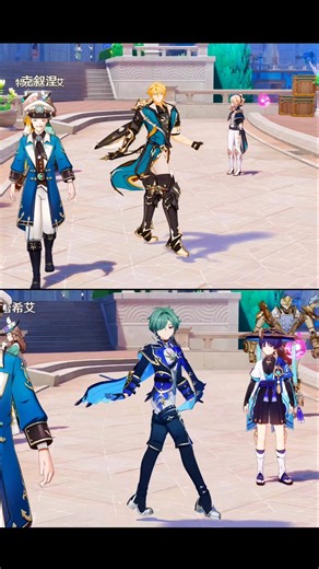 Why Are Varka & Lohen Walking Like This?! 😂 #genshinimpact #genshin