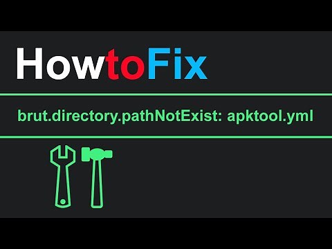 pathNotExist apktool yml in Command prompt while Decompiling App Error: brut.directory.pathNoExist: