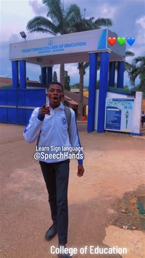 #signlanguage sign language made simple at speech hands #speechhands #collegeofeducation #college #bismarkagboado