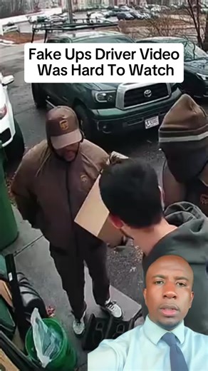 Fake UPS driver video #viralvideo #trending #fypi #foryoupage | fake ups delivery incident