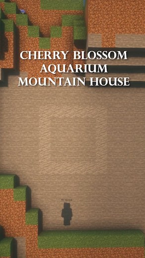 Minecraft Cherry Blossom Aquarium Mountain House! Tutorial out on Youtube now!! #minecraft #mc #minecraftbuilding #minecrafter #gaming #coquette #bow #bowtrend #minecraftmemes #minecrafttutorial #minecraftideas