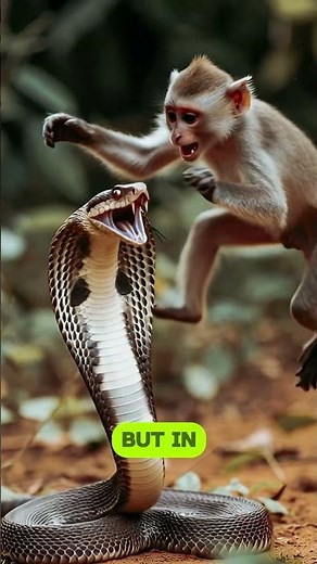 King Cobra vs Monkey — A Deadly Face-Off