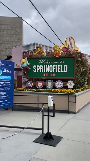 Welcome to Springfield Sign at Universal Studios