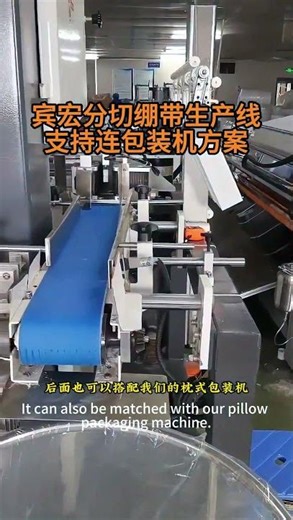 Bin Hong's bandage cutting and rolling production line
