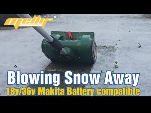 Mellif Tools Cordless Snow shovel 18v - Makita Battery Compatible - Draadloze Sneeuwruimer