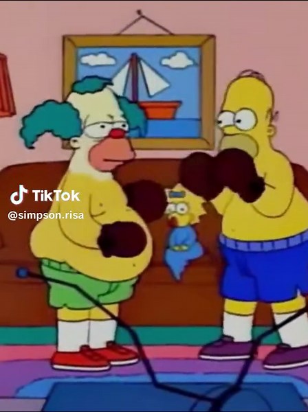 Homero vs Krusty Boxing Match | The Simpsons Edit