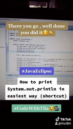 Tips&Tricks How To Print "System.out.println" in easiest way(shortcut)