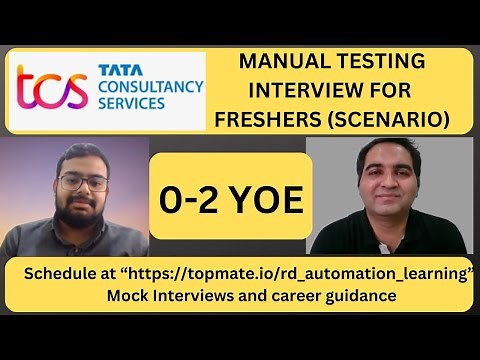 Manual Testing Interview Questions and Answers| Testing Interview Questions | RD Automation Learning