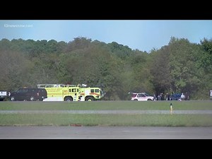 Cessna 172 crashes at Newport News-Williamsburg International Airport