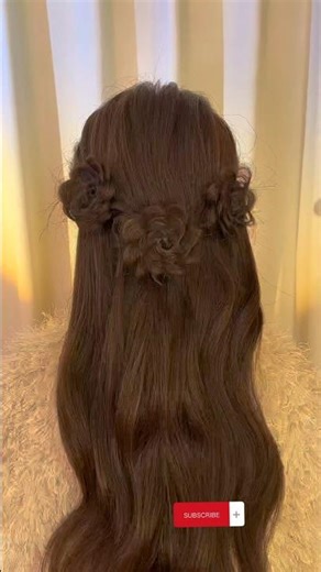 Exquisite rose braided hairstyle #rosebraidedhairstyle #braidingtutorial #eleganthairstyle