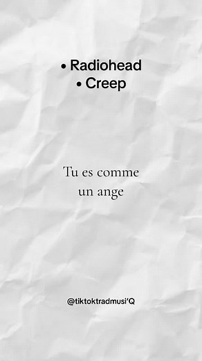 Traduction des paroles de 'Creep' par Radiohead