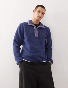 Columbia helvetia half snap fleece in navy | ASOS