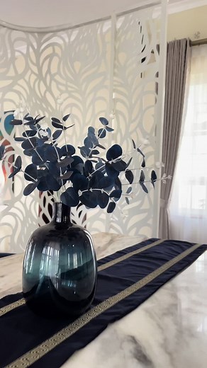 Our stunning dining table featuring navy blue chairs and a white marble top adds a touch of luxury to every meal.🍽️ Elevate your dining experience with the perfect blend of sophistication and style. #DiningGoals #HomeDecor #LuxuryLiving #DiningTableDesign #HomeInteriorInspo #MarbleTopTable #NavyBlueChair #ElegantLiving #InteriorDesignIdeas #HomeDecorInspiration #ChicDining #StylishHome #FurnitureGoals