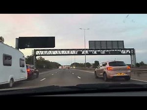 Soothing ASMR Drive on the M5 at Dawn | Motorway Ambience