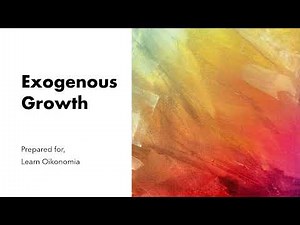 Exogenous Growth Theory