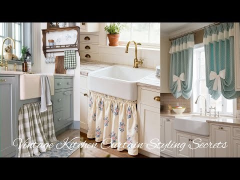 Vintage Kitchen Curtain Styling Secrets 🌿 Easy Design Tips for a Cozy Farmhouse Kitchen