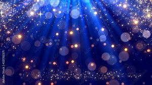 blinking lights blue stage background stylish