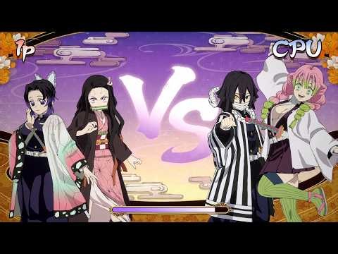 Shinobu Kocho & Nezuko vs. Mitsuri Kanroji & Obanai - Demon Slayer: Hinokami Chronicles 2