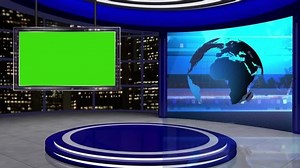 Virtual News Studio Set Green Screen Stock Footage Video (100% Royalty-free) 1053609200 | Shutterstock