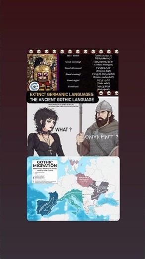 Sound of the ancient gothic language #goth #gothic #languages #geography #map #maps #mapper #facts