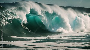 Get swept away by the intensity and realism of these tidal wave simulations each one a unique masterpiece. Abstract motion background