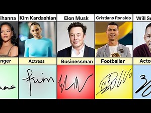 Most FAMOUS Signatures From Famous People | Part 2