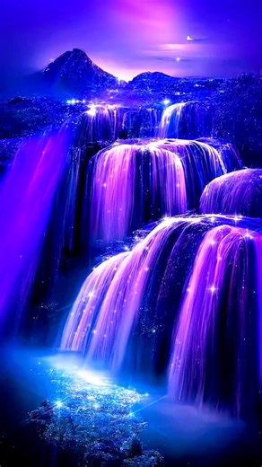 Vibrant Waterfalls and Serene Beaches in Nature