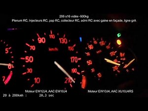 206 s16 2.0 vs swap 2.2 - 0 à 210kmh