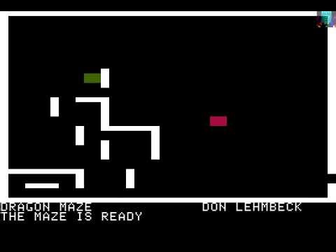 Apple II Game: Dragon Maze (1978 Programma International, Inc.)