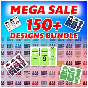 150  Sublimation Jersey Templates: Sports Apparel Designs (instant Download) - Etsy