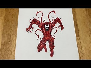 How to draw Carnage (aka Cletus Kasady)