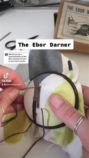 Ebor Darner Quick Demo | Visible Mending Techniques