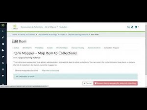 DSpace 7: Edit an Item