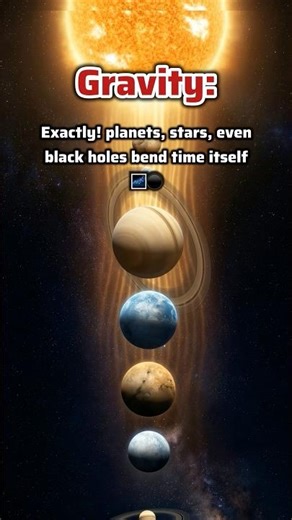 Gravity is literally bending time right now #physics #space