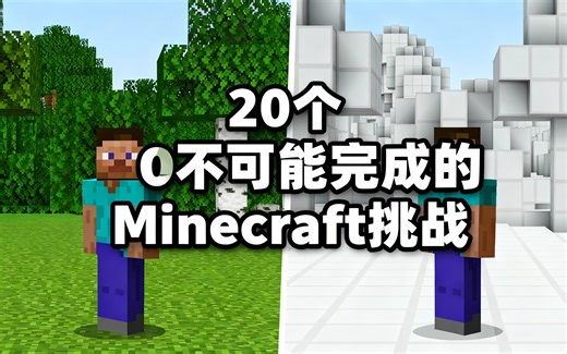 [中配]20个不可能完成的Minecraft挑战 - Skip the Tutorial