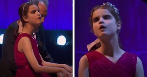 The Magic of Lucy: Blind and autistic pianist, 13, brings audience to tears
