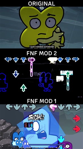 FNF BFDI 20 ALONE: FNF MOD V2 vs ORIGINAL #fnf #animation #fnfanimation