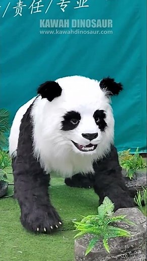 Animatronic Animals Lovely 2M Panda Animatronic Life Size Panda Ride Available