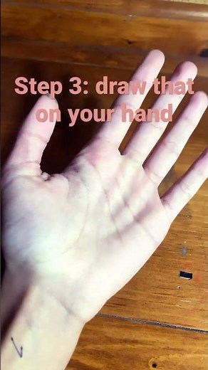 Things to draw on your hand when your bored