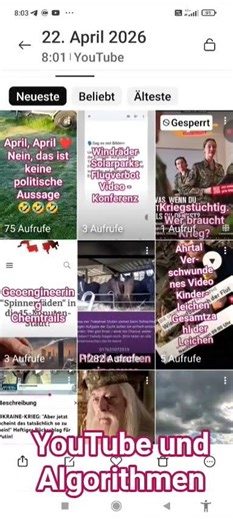 YouTube algorithms and success