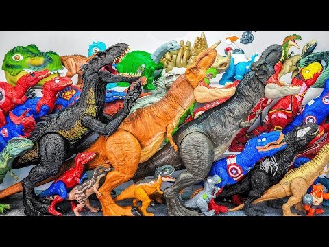 Jurassic World Unboxing Review ASMR | Dinosaur Toys with Robo Alive Fossil Find Egg Collection