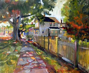 Durham Artist Terry Oakes Bourret Wins Connecticut Plein Air Painters Society Gold Medal.