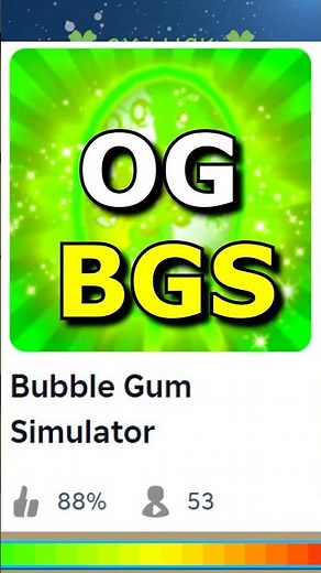 OG Bubble Gum Simulator #bgsi #bubblegumsimulatorinfinity
