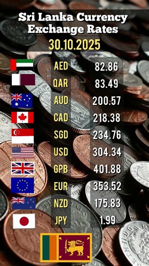 🇱🇰 Sri lanka currency exchange rate in 30.10.2025 #currency #srilanka #srilankacurrency #usd