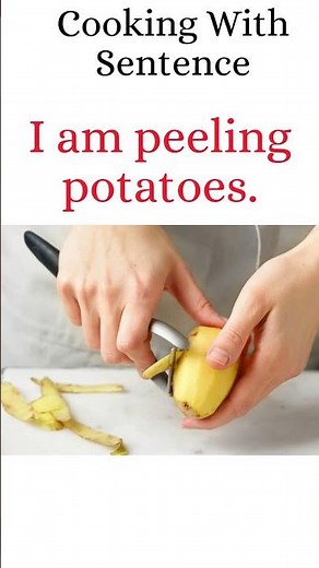 Cooking Task with sentences | Action Words For Beginner