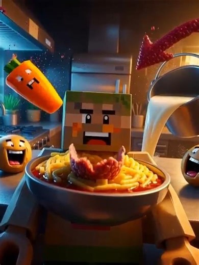 Minecraft’s Most Chaotic Cooking Scene Ever
