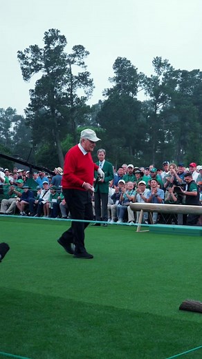 Celebrating with Jack Nicklaus, Gary Player, and Tom Watson at The Masters