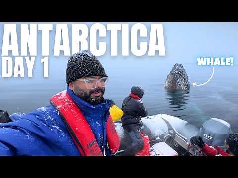 First Day in Antarctica 🇦🇶: Whales, Penguins & Giant Glaciers | Ep 2