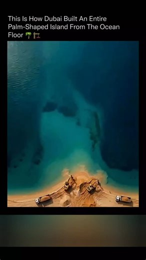 amueffect on Instagram: "What looks like a surreal aerial illusion is actually one of the most complex engineering projects ever executed. 🌊🧠 The Palm Jumeirah was constructed by dredging over 3 billion cubic feet of sand from the Persian Gulf and placing it with centimeter-level GPS precision to form a perfectly symmetrical palm visible from space. Instead of concrete foundations, engineers relied on natural sand compaction, vibration techniques, and interlocking rock breakwaters to stabilize